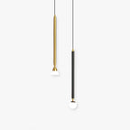 Auri Linear Metal Pendant Light Bedside, Black & Gold