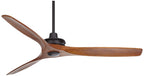 66 Inch XL Outdoor Ceiling Fan with Remote DC Motor Walnut Finish Indoor Outdoor Covered Patio — Large Room