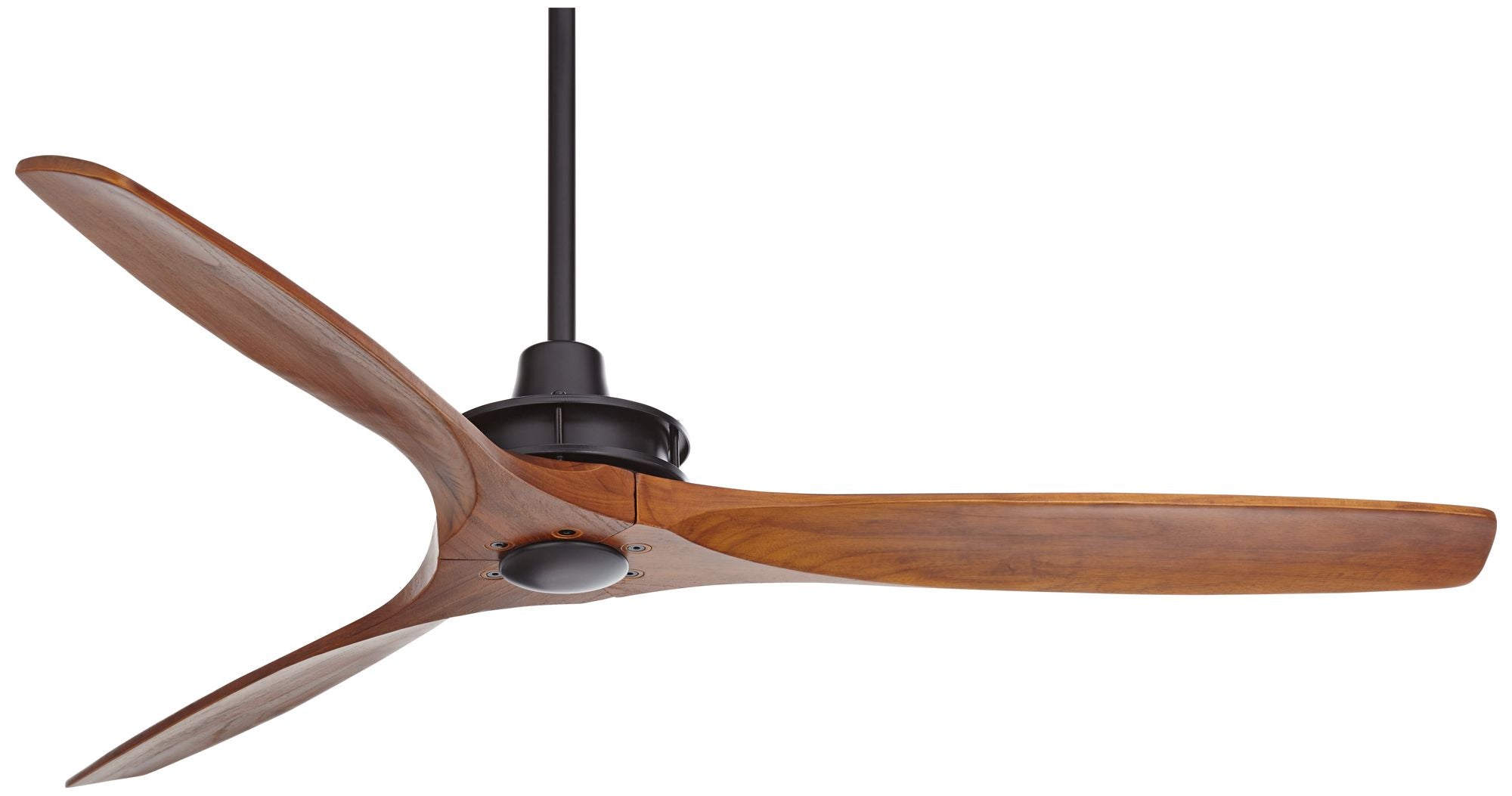 66 Inch XL Outdoor Ceiling Fan with Remote DC Motor Walnut Finish Indoor Outdoor Covered Patio — Large Room