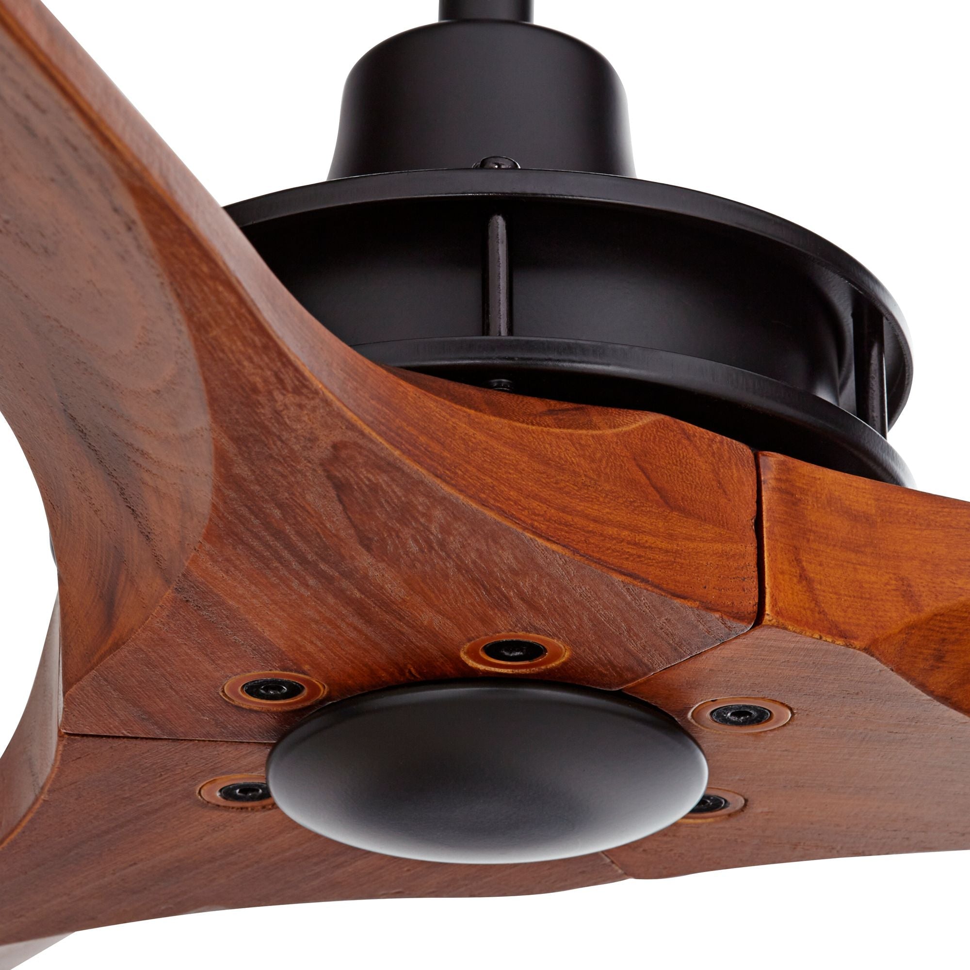 66 Inch XL Outdoor Ceiling Fan with Remote DC Motor Walnut Finish Indoor Outdoor Covered Patio — Large Room