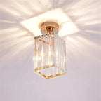 Stonel Modern Metal/Crystal Ceiling Light, 3 Colors