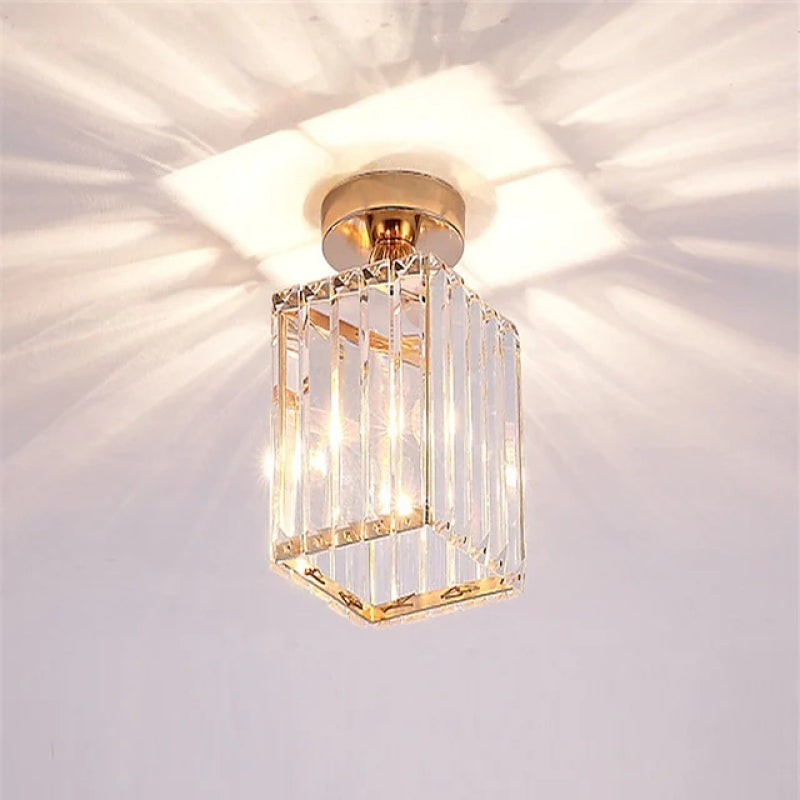 Stonel Modern Metal/Crystal Ceiling Light, 3 Colors
