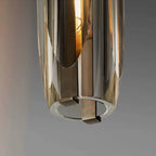 June Brass Designer Glass Pendant Lamp Smoky