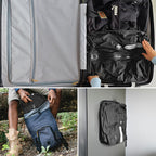 Travel Vacuum Storage Bags with Pump – 17L Compression Packing Bags for Clothes and Luggage