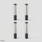 Residential Bollard Lights Modern Cylindrical LED Landscape Pathway Driveway — 31 to 47 Inch Sets