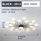 Wesley Modern Home Decoration Fireworks LED Ceiling Light