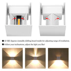 Nexu Modern Square LED Outdoor Wall Lamp – Adjustable Design