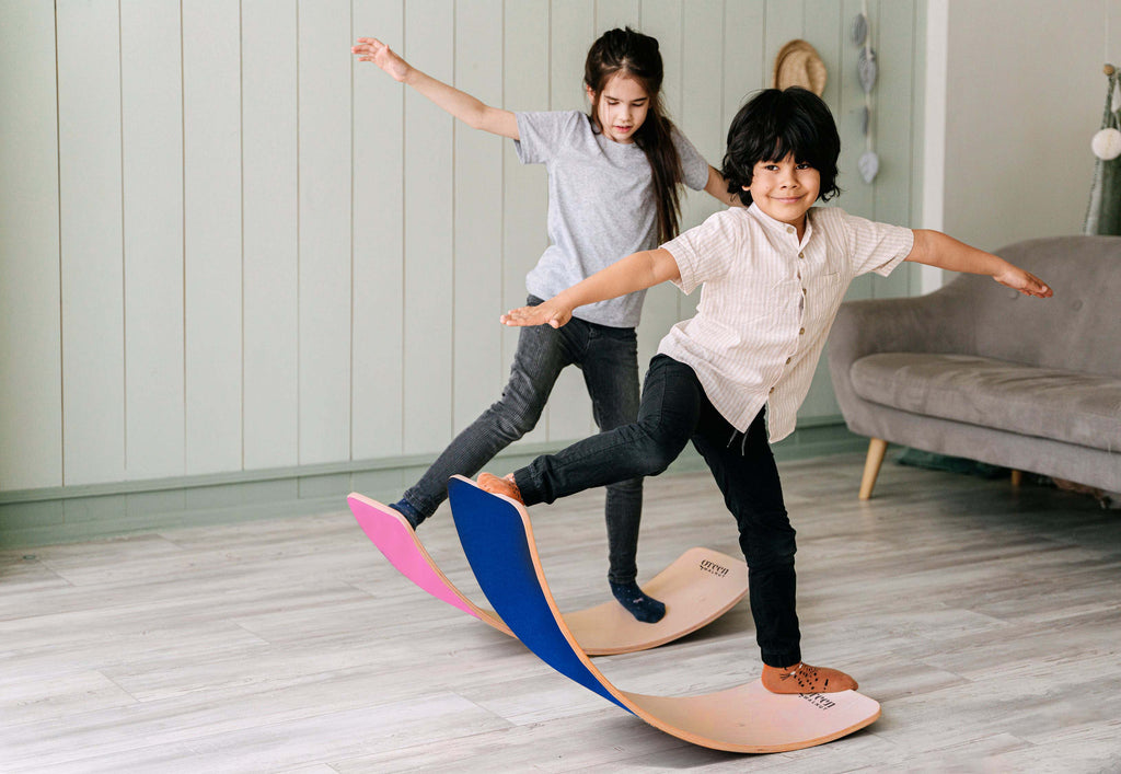 Large Wooden Balance Board (With Coloured Felt)