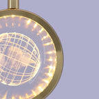 Kristy Morden Spherical Metal Pendant Light, Gold