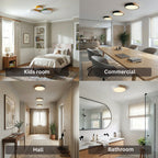 Nordic Macaron Round LED Ceiling Light Flush Mount Dimmable Bedroom Balcony — 9 to 23 Inch