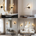 Nordic Magpie Golden Bird Wall Light Art Deco LED Bedroom Living Room — Warm Cool White
