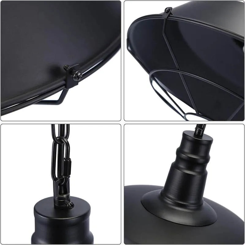 Epoch Rustic Black Industrial Pendant Light Shade