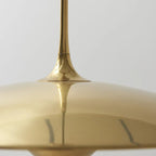 Pyra Minimalist Metal Pendant Light, Gold