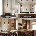 Vintage Creative Glass Bell Pendant Light Dining Room Kitchen Island Bar