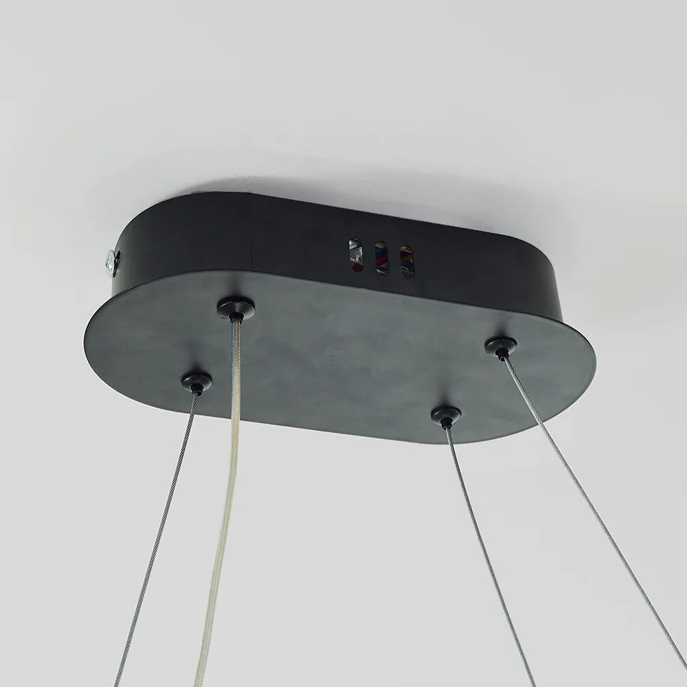 Junel Minimalist Oval Interior Hanging Pendant Light