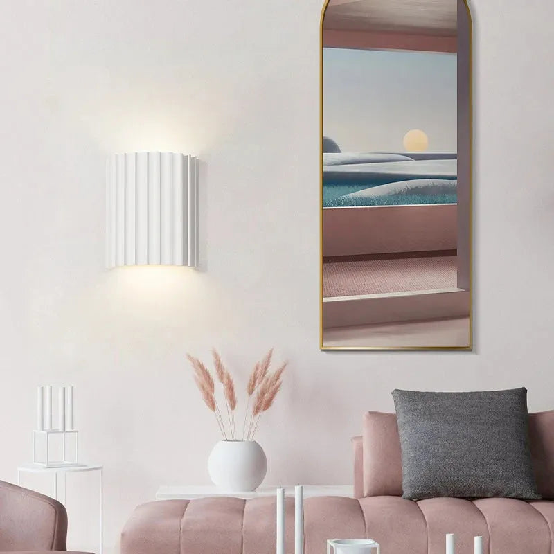 Cora Semi-Cylindrical Resin Wall Lamp