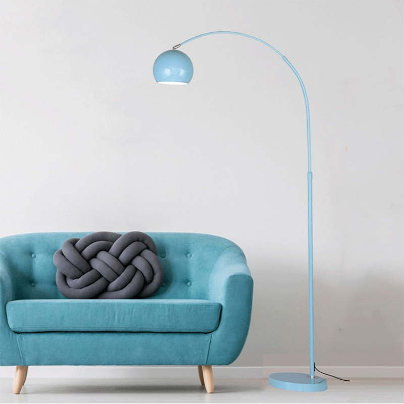 Mira Macaron Modern Fishing Arc Floor Lamp