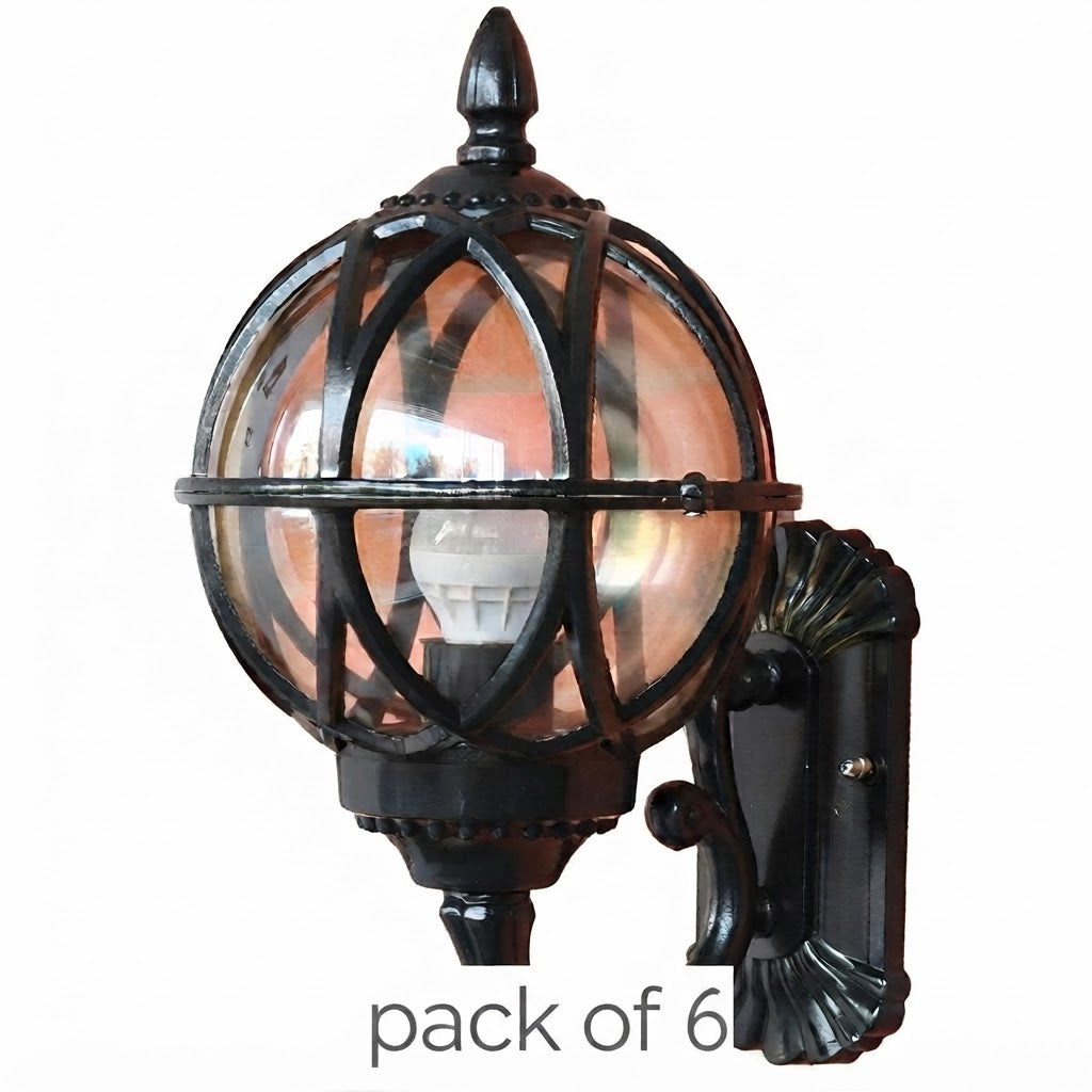 Bird's Nest Outdoor Wall Light Lantern Vintage Black Bronze Waterproof — 8 to 12 Inch Singles & Sets