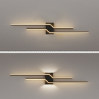 Arisha Modern Minimalist Linear Metal Vanity Wall Light