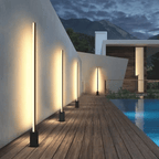LumoPath LED Lawn Light Modern Waterproof Outdoor Pathway Garden Driveway — 29 to 49 Inch