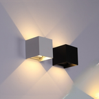 Nexu Modern Square LED Outdoor Wall Lamp – Adjustable Design