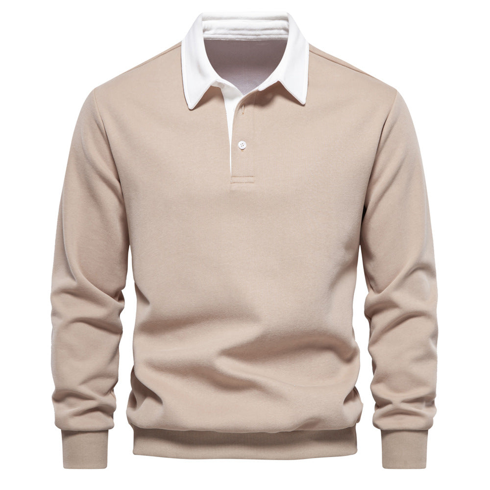 Amazirhub | Men’s Long Sleeve Polo Sweatshirt