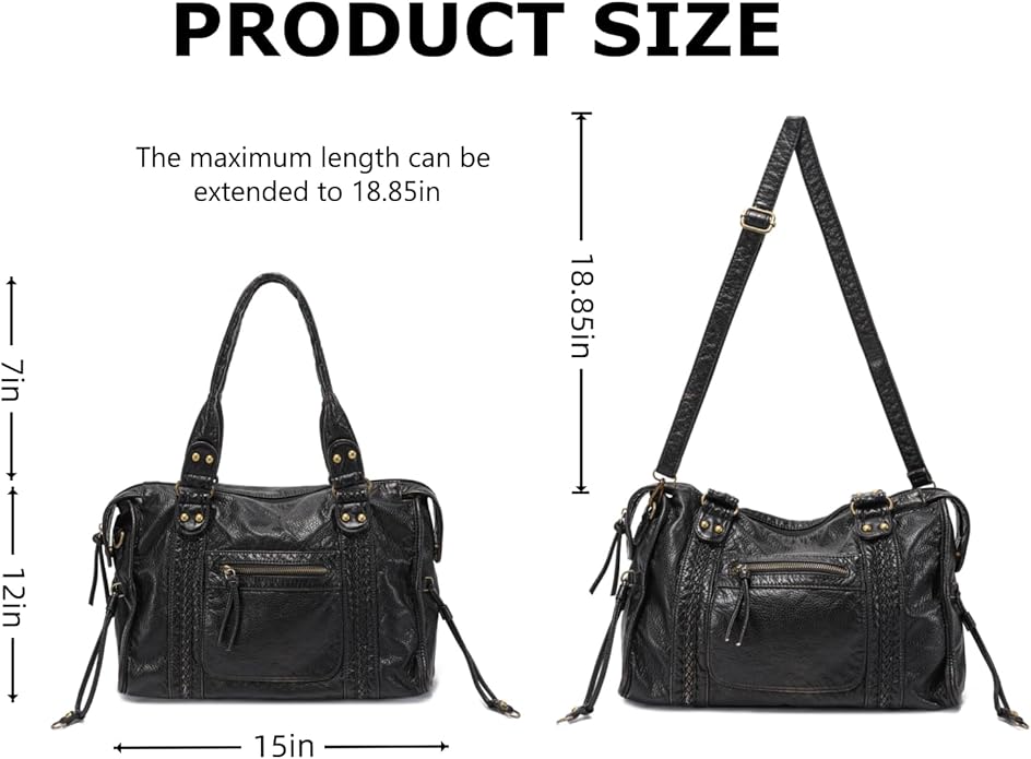 JOLLQUE Rivet Crossbody City Bag