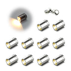LED mini spotlight battery operated warm white resin 10-pack for artwork jewelry closet