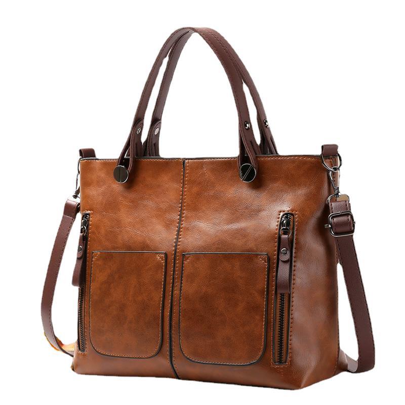 Aurelle Retro Large Capacity Shoulder Bag