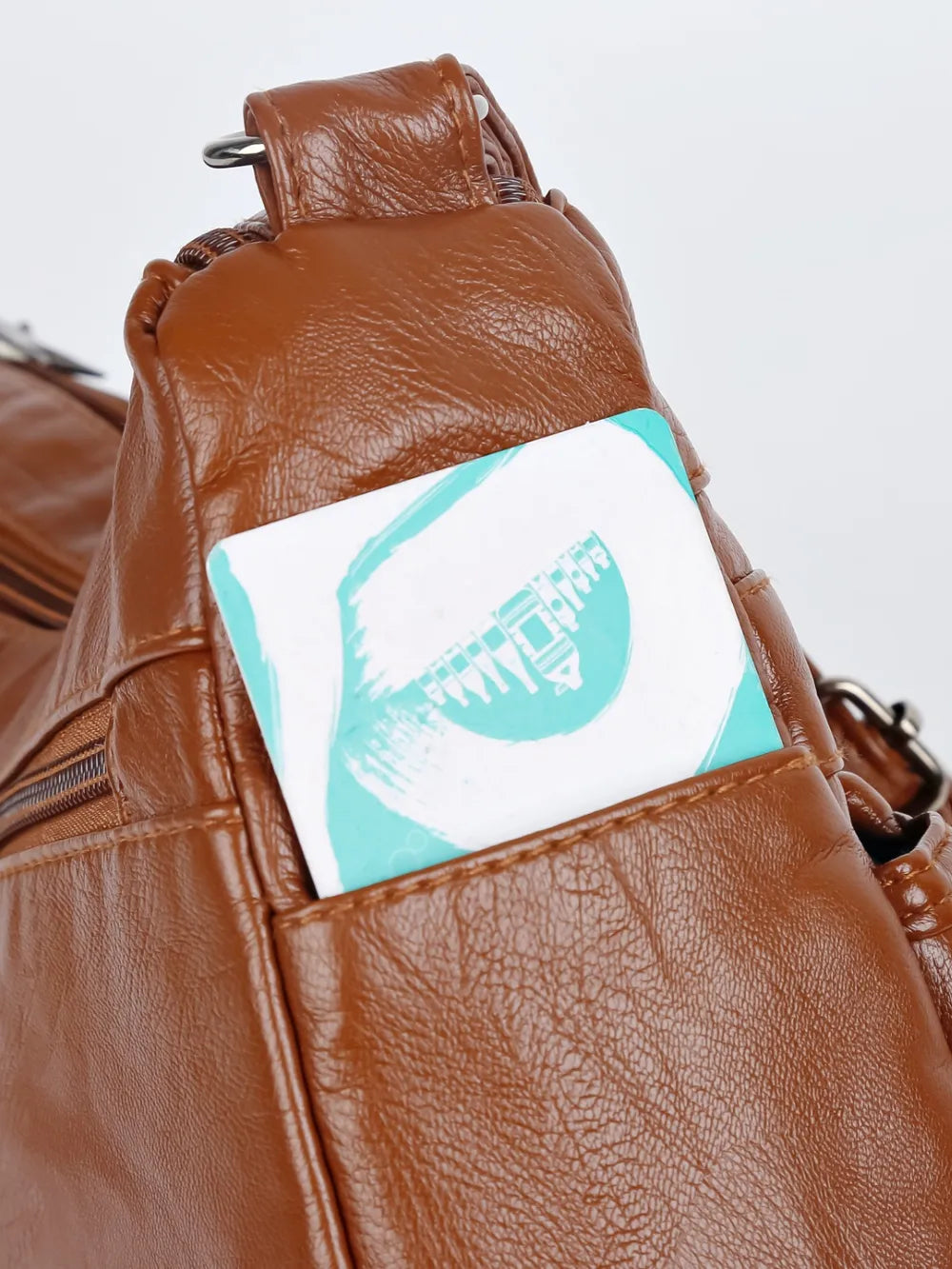 Sac porté épaule en cuir à bandoulière réglable