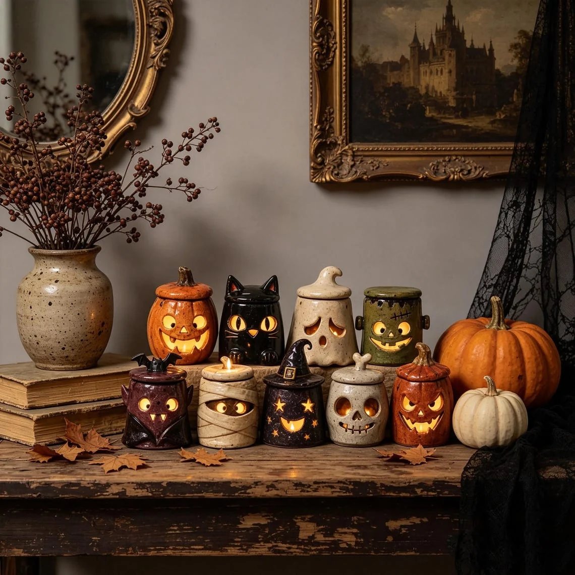 Handcrafted Artisan Monster Tea Light Holder
