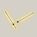 Arisha Modern Minimalist Black LED Wall Reading Lamp