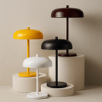Essence rechargeable touch table lamp portable bedside dining cafe — white black wine red yellow