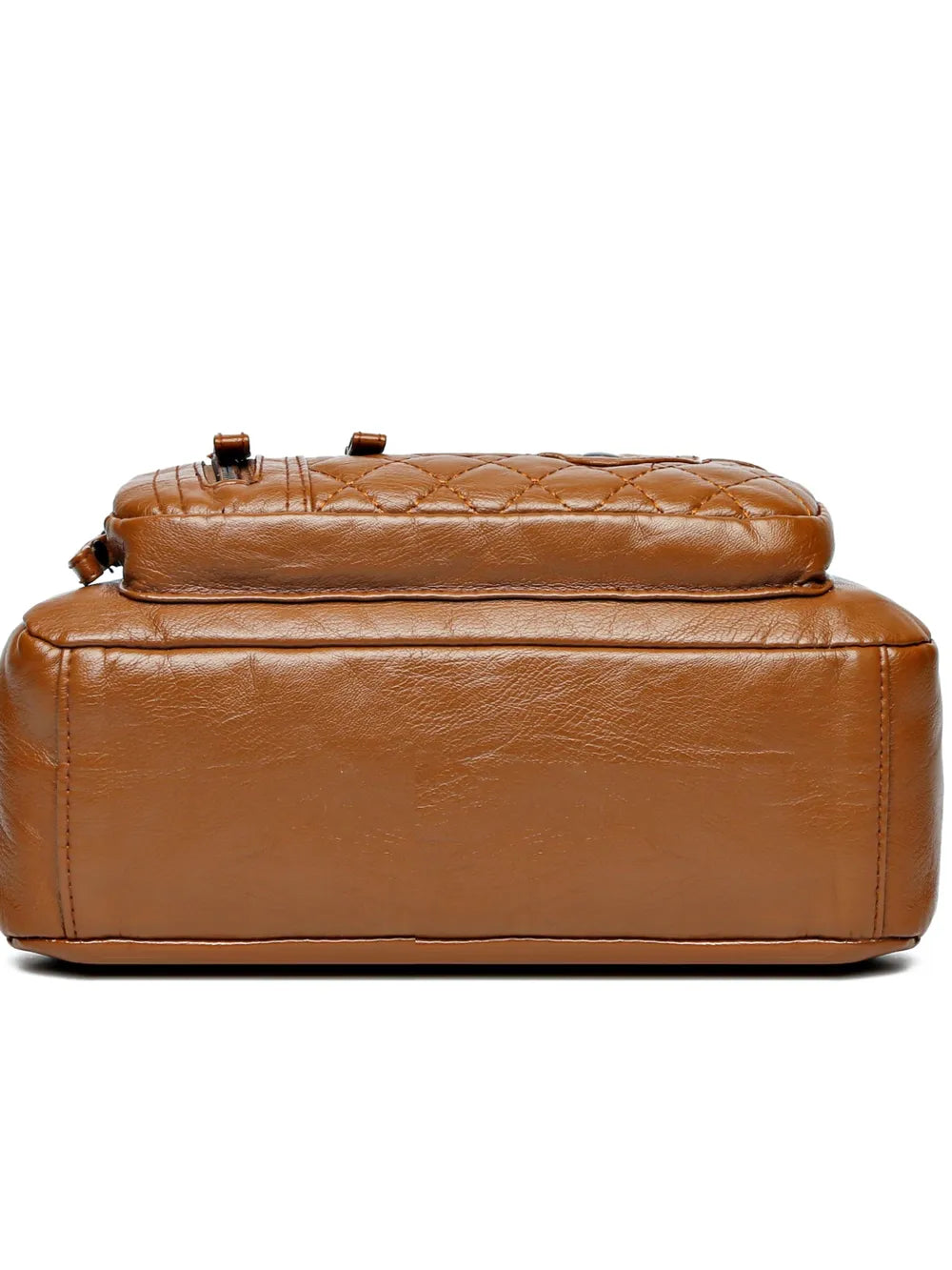 Leather Multi Pockets Adjustable Strap Shoulder Bag