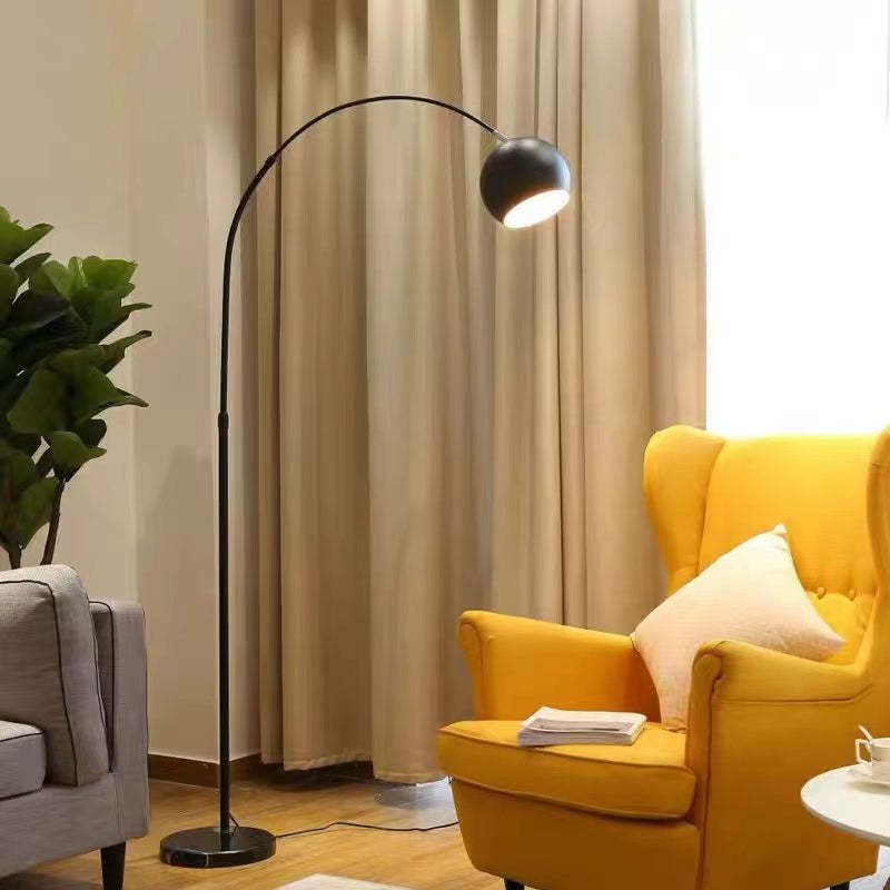 Mira Macaron Modern Fishing Arc Floor Lamp