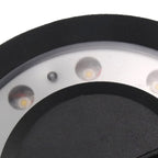 Ray Flying Saucer Outdoor Wall Lamp – Black Metal LED Light