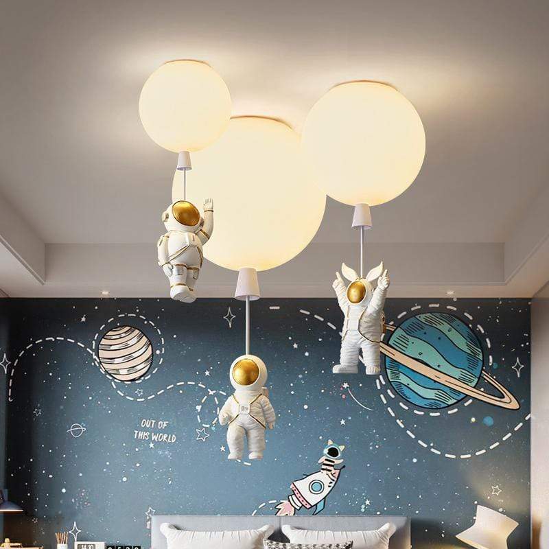 Aria Astronaut Balloon Flush Mount Ceiling Light, L 20/25/30/35cm