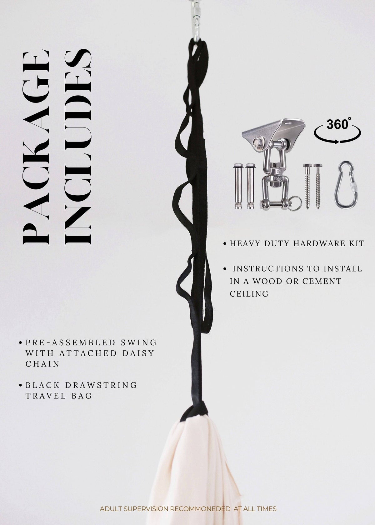 Cotton Sensory Swing - Multiple Colors Available