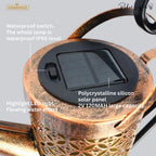 Solar Watering Can Waterfall Garden Lamp Decorative Outdoor LED
