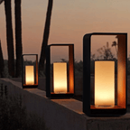 LumoEdge Outdoor LED Lawn Bollard Lamp Modern Pathway Garden Driveway