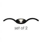 Wave Outdoor Wall Sconce Up-Down LED Aluminum IP65 Modern — Black White Sets of 2 to 8