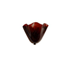 Petalia Glass Wall Sconce Art Deco LED Bedroom Living Room Hallway — Beige Green Brown Amber