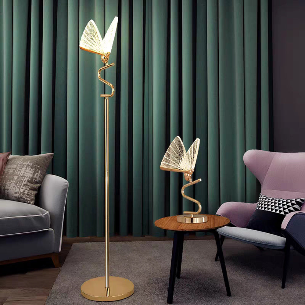Modern Butterfly Chandelier Table & Floor Lamp, 4 Styles