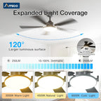 Smart WiFi Ceiling Fan with LED Light App Alexa Google Control 3CCT Dimmable 6-Speed DC Motor — 52 to 60 Inch