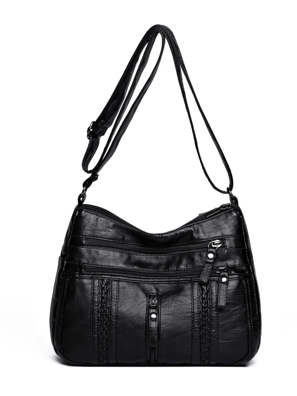 Sac porté épaule en cuir à bandoulière réglable
