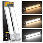 Under cabinet lights 76 LED motion sensor USB rechargeable magnetic dimmable 2-pack 9.5 inch