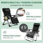 Reclining Outdoor Chair for Seniors – Adjustable Folding Lounger, Holds 500 LB
