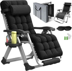 Reclining Outdoor Chair for Seniors – Adjustable Folding Lounger, Holds 500 LB