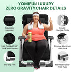 Reclining Outdoor Chair for Seniors – Adjustable Folding Lounger, Holds 500 LB