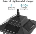Solar dusk to dawn porch light warm amber outdoor wall lantern — front door entrance installation